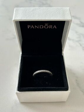 Pandora Silver Sparkle and hearts ring